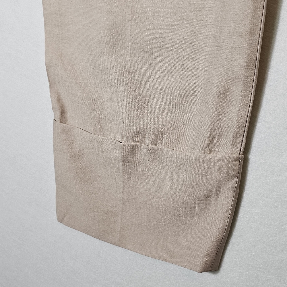 Zara Khaki Satin Cropped Trousers Women's Size Small NWT - Picture 10 of 12